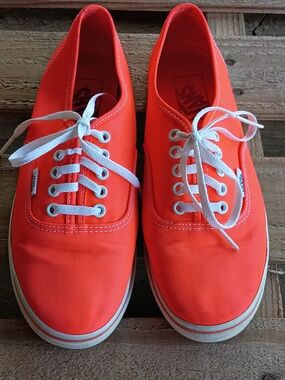 Vans Authentic Bright Orange Canvas Sneakers